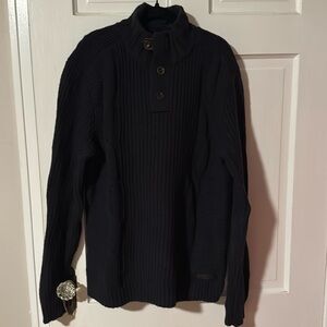 Ted Baker London Men's Cable Knit 1/4 Button Sweater Size Small